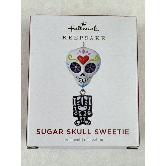 Hallmark 2021 Sugar Skull Sweetie 1.5" Mini Ornament Christmas Folk Art Holiday - Picture 1 of 10
